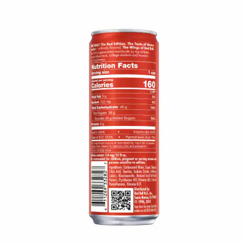 Red Bull Energy Drink Red Edition Watermelon (12 Fl. Oz / 24 Pack)