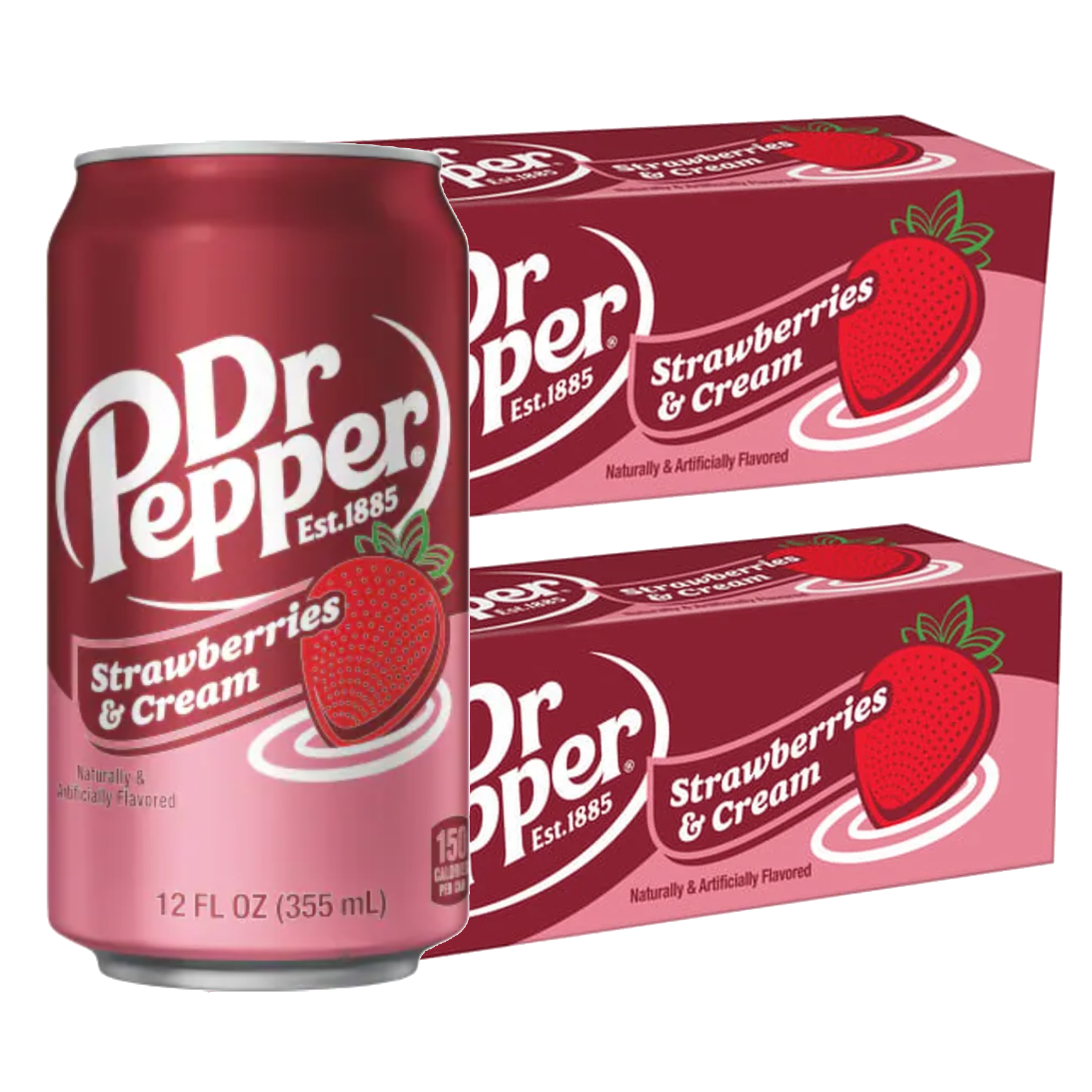 Dr Pepper Soda Pop, 12 fl oz, 24 Pack Cans