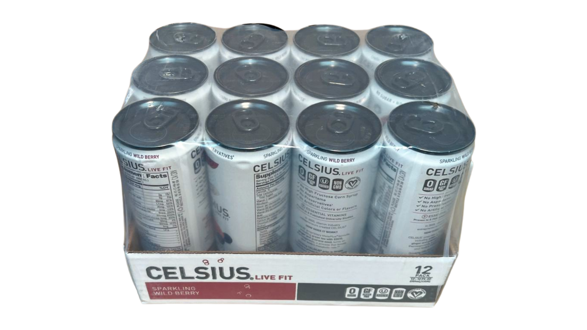 Celsius Sparkling - Wild Berry (12 Fl. Oz / 12 Pack)