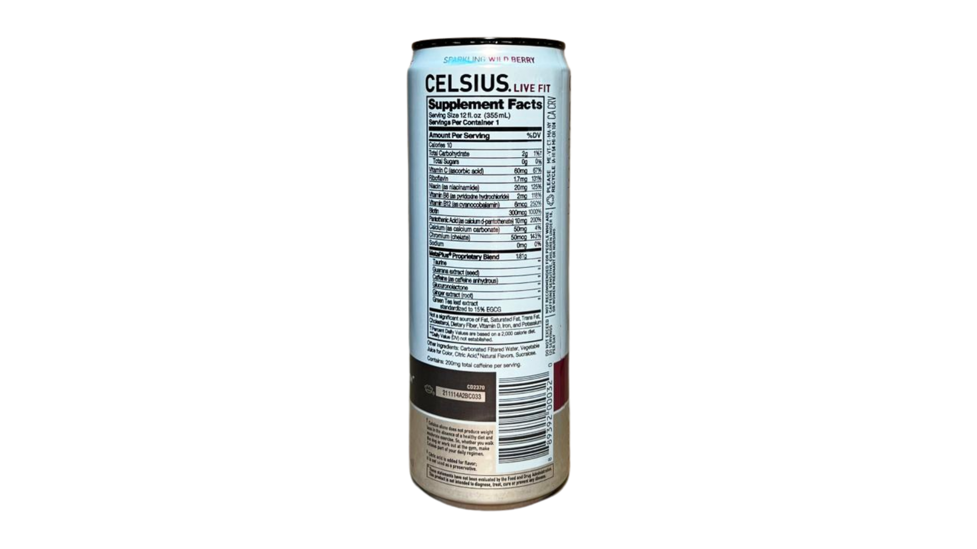 Celsius Sparkling - Wild Berry (12 Fl. Oz / 12 Pack)