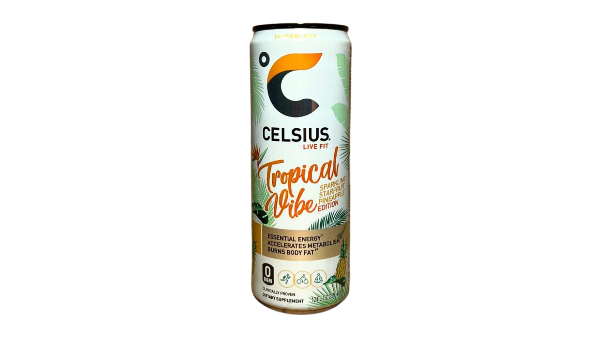 Celsius Sparkling - Tropical Vibe (12 Fl. Oz / 12 Pack)