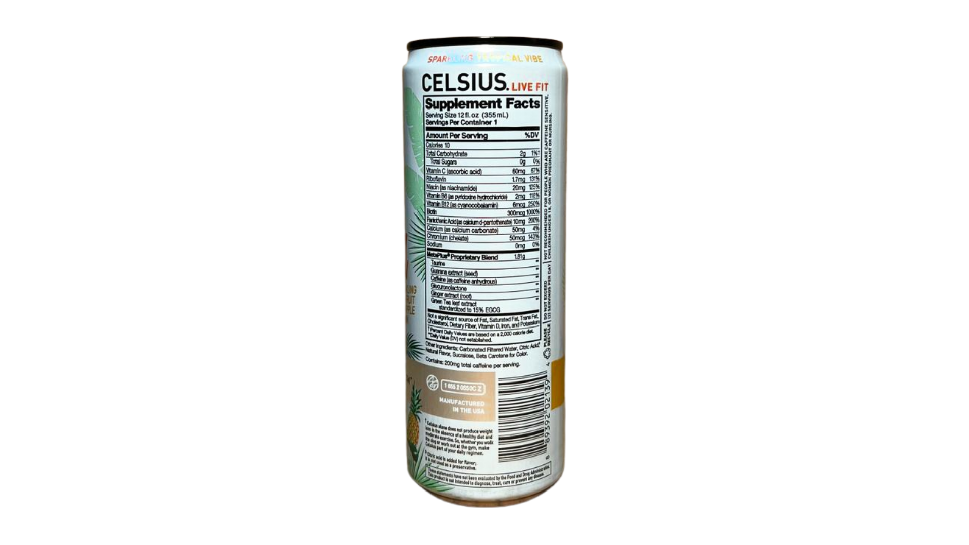 Celsius Sparkling - Tropical Vibe (12 Fl. Oz / 12 Pack)