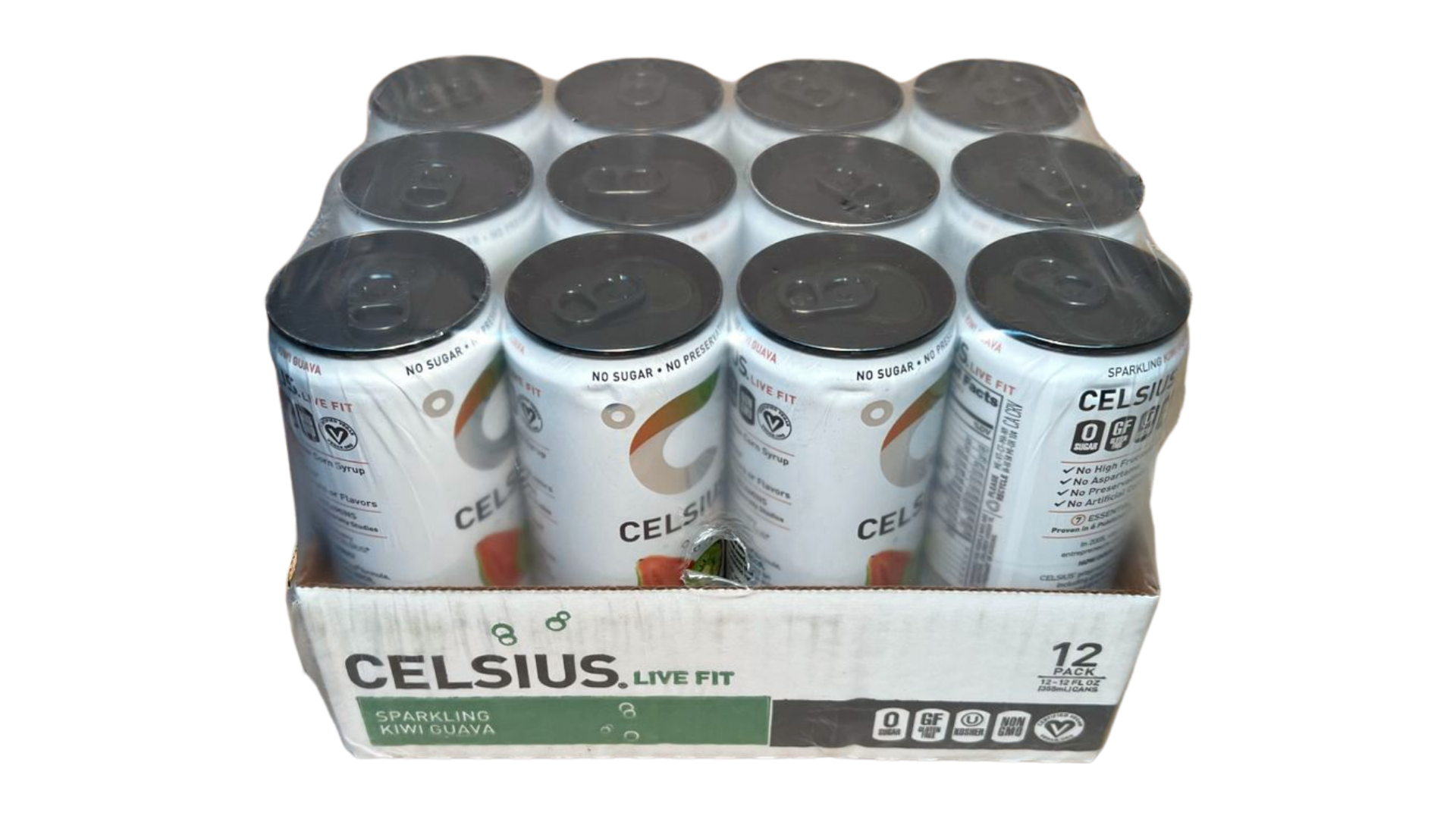 Celsius Sparkling - Kiwi Guava (12 Fl. Oz / 12 Pack)