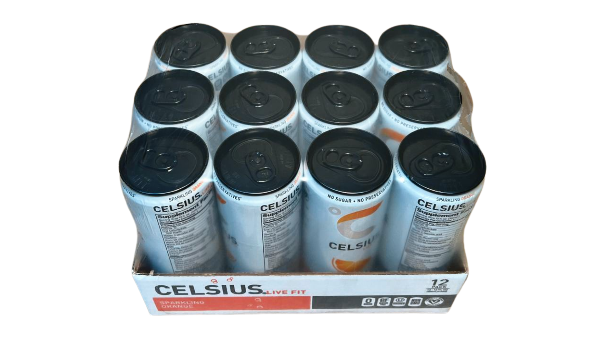 Celsius Sparkling - Orange (12 Fl. Oz / 12 Pack)