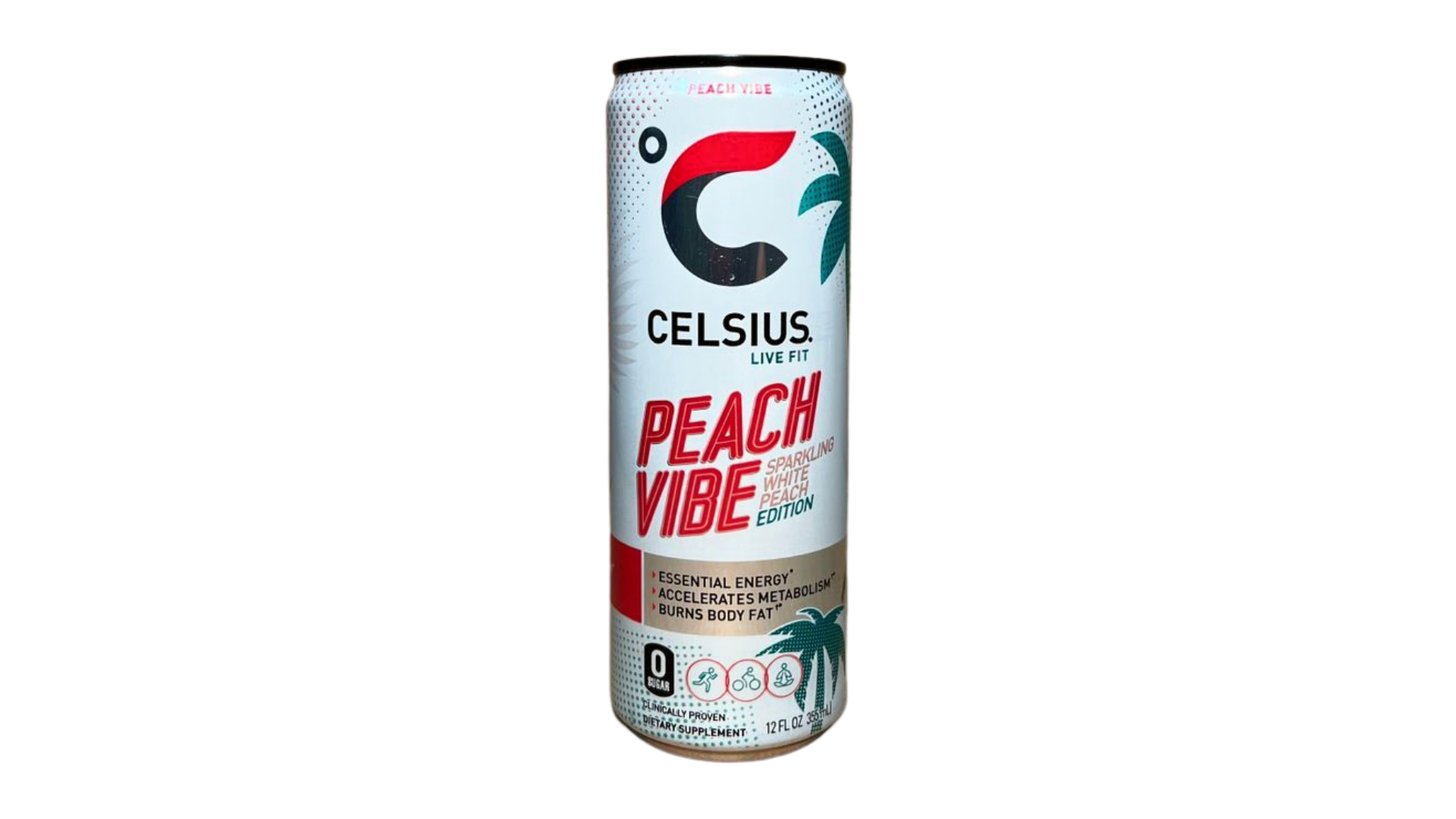 Celsius Sparkling - Peach Vibe (12 Fl. Oz / 12 Pack)
