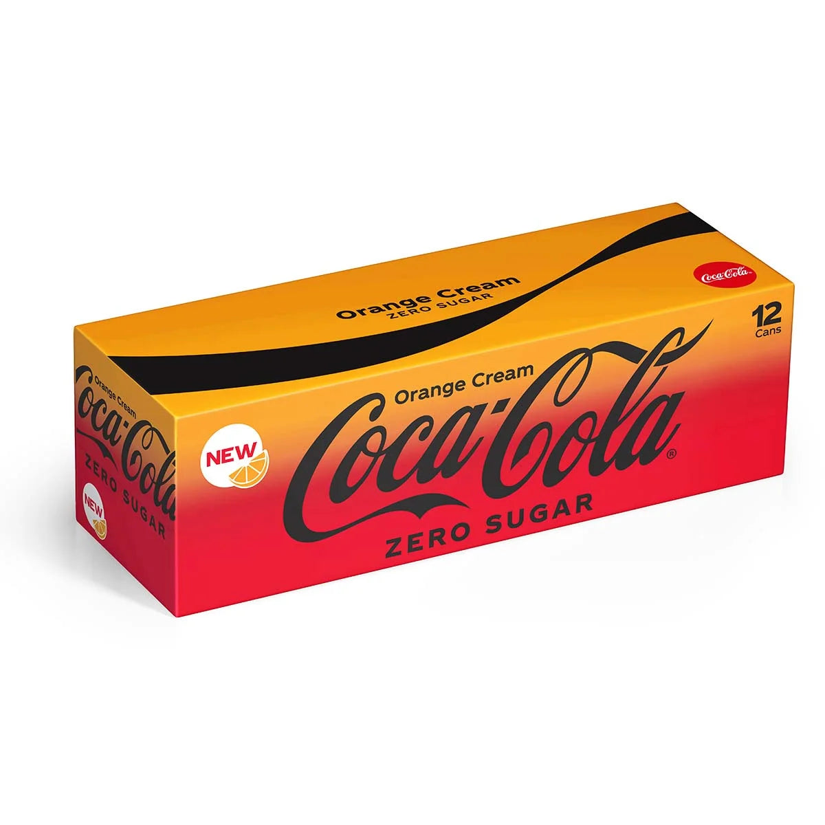 Coke Orange Cream Zero Sugar Soda Pop, 12 fl oz, 12 Pack Cans