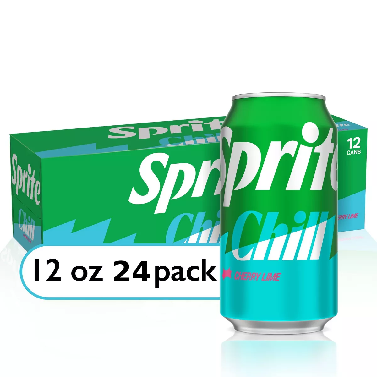Sprite Chill Cherry Lime Natural Flavor Soda - 24 pk/12 fl oz Cans
