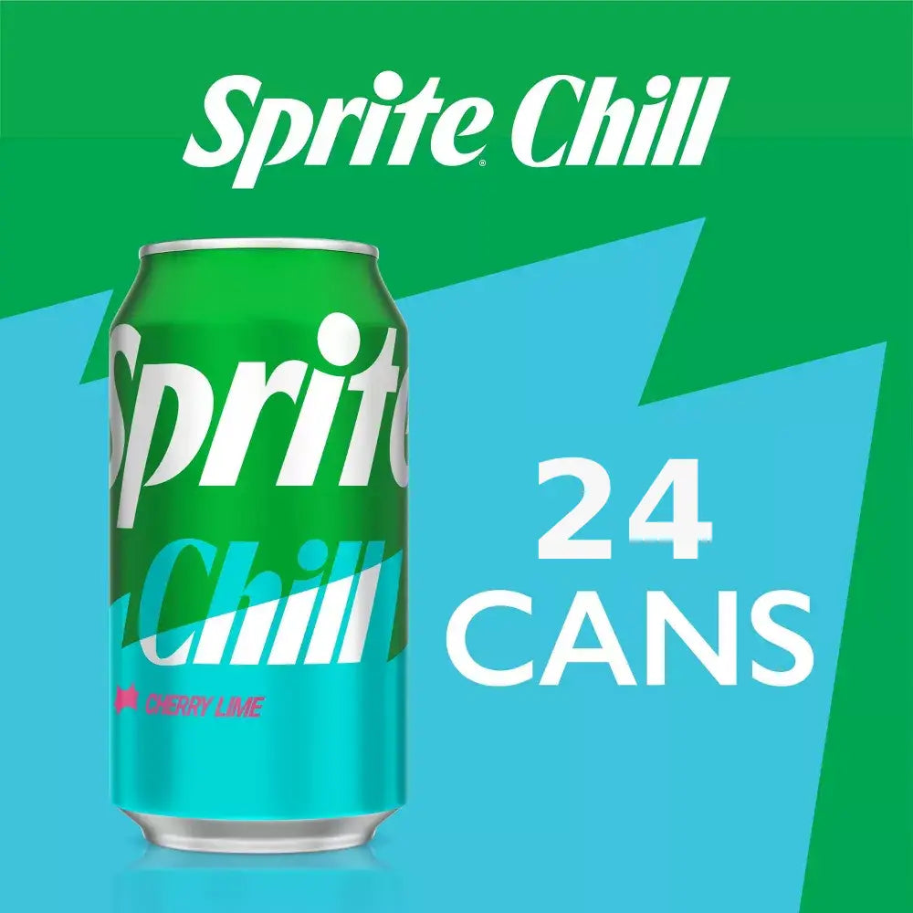 Sprite Chill Cherry Lime Natural Flavor Soda - 24 pk/12 fl oz Cans