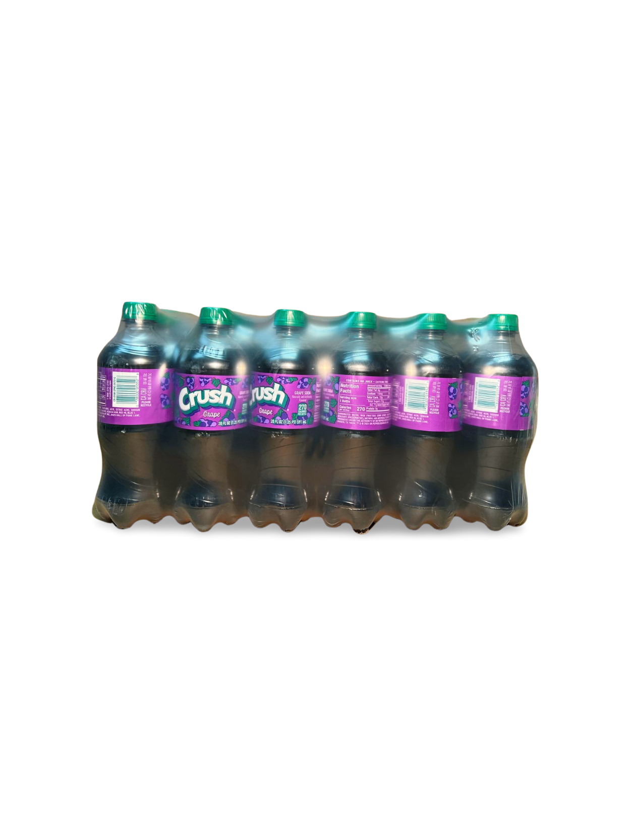 Crush Grape Soda, 20 Fl Oz, Pack of 24