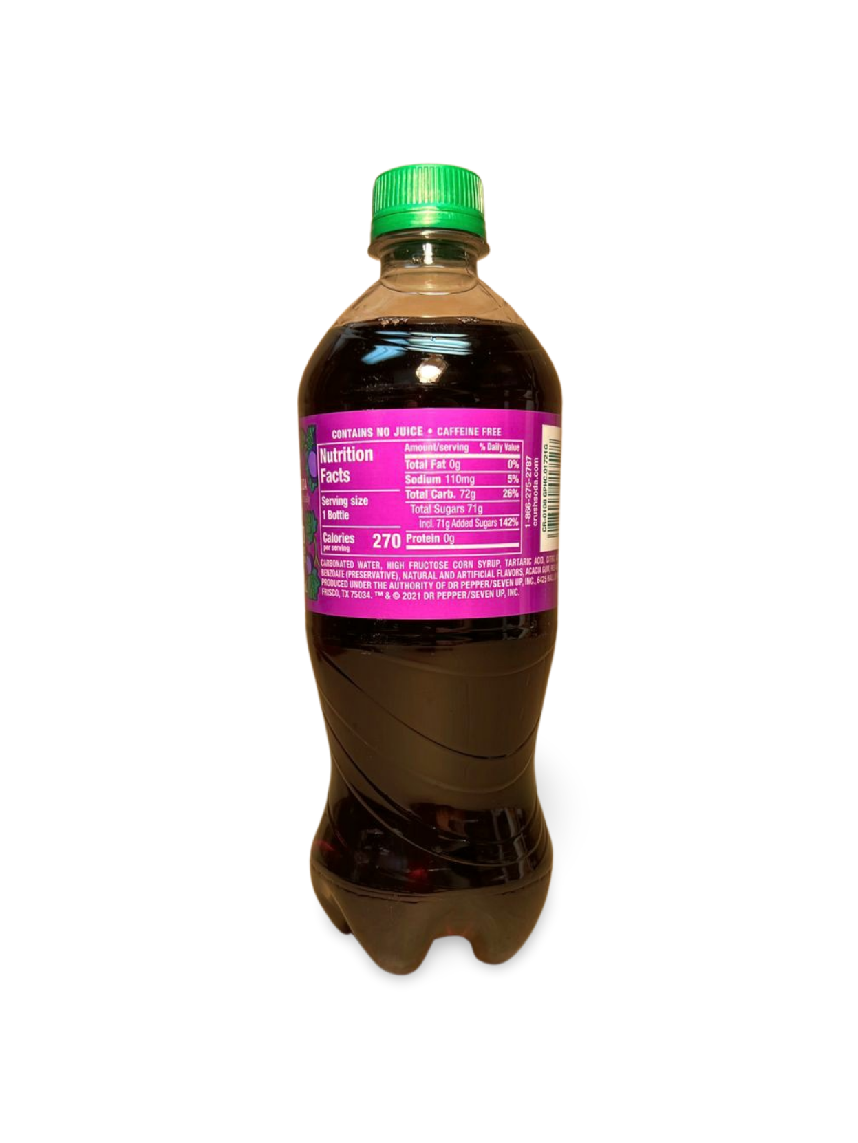 Crush Grape Soda, 20 Fl Oz, Pack of 24