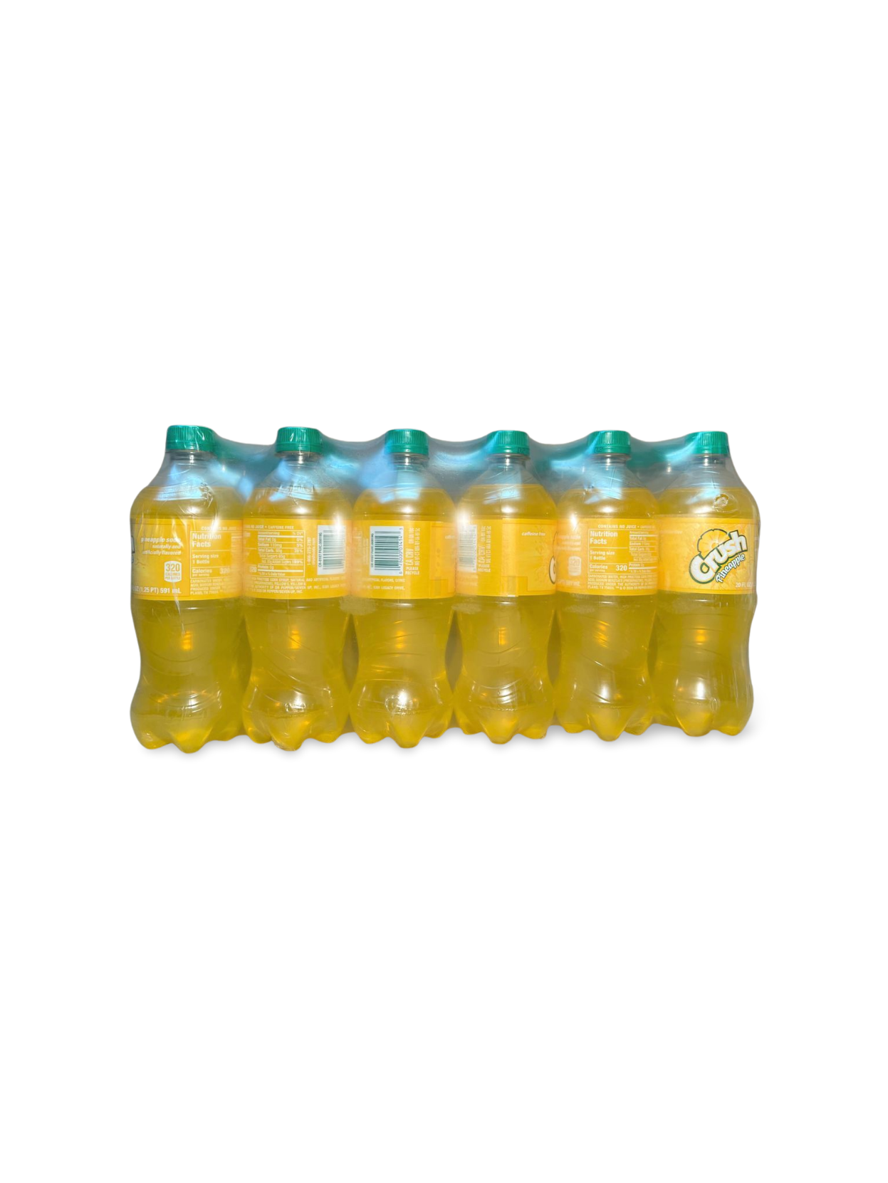 Crush Pineapple Soda, 20 Fl Oz, Pack of 24