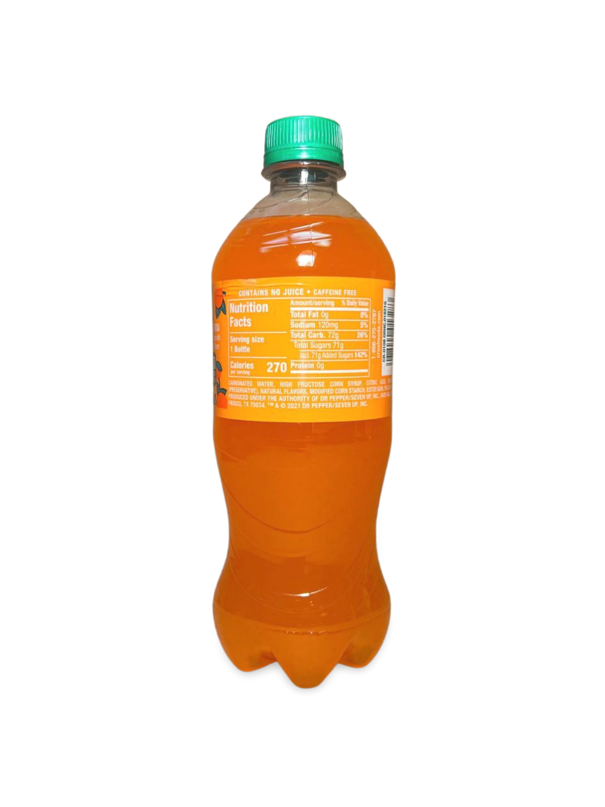 Crush Orange Soda, 20 Fl Oz, Pack of 24