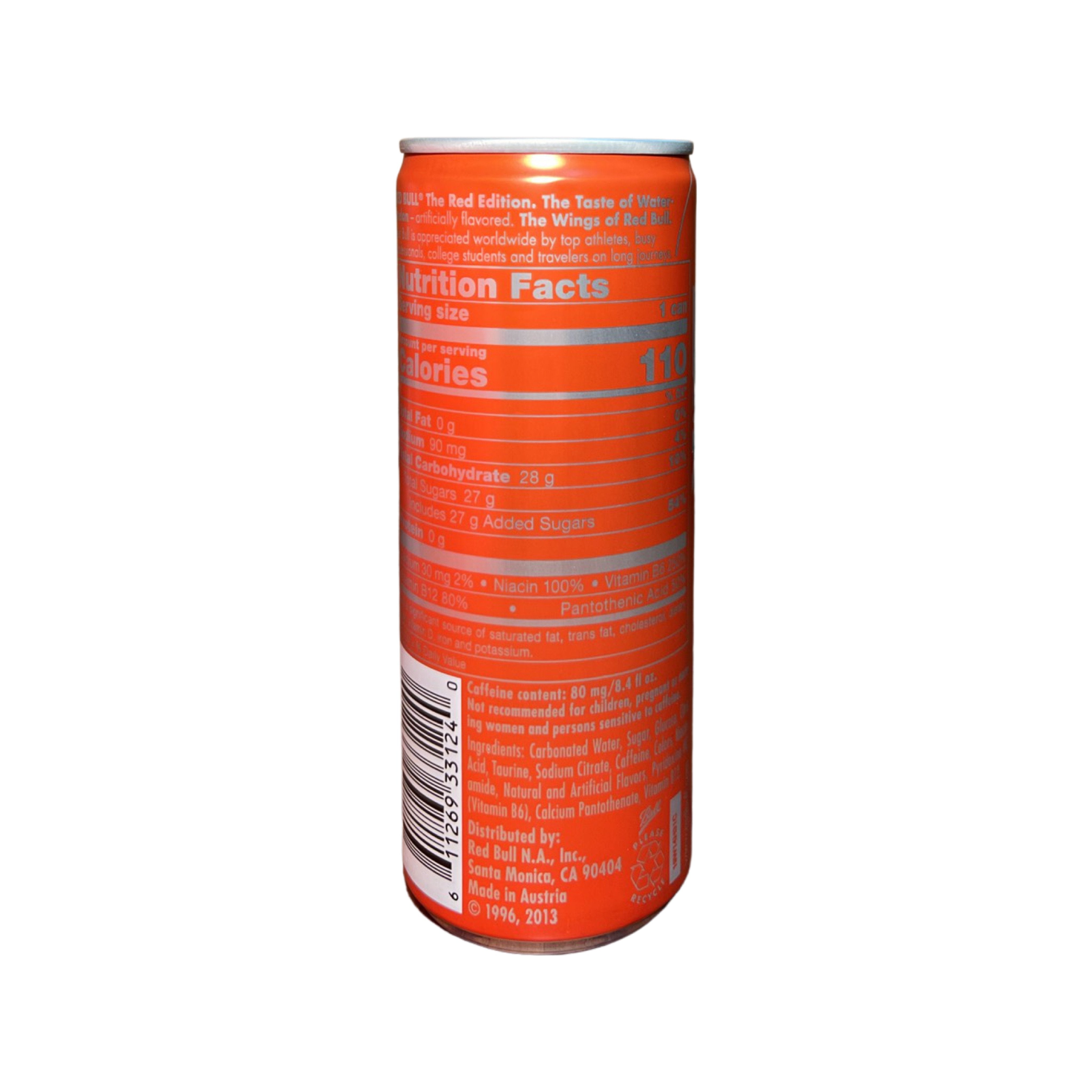 Red Bull Energy Drink Red Edition Watermelon (8.4 Oz / 24 Pack)
