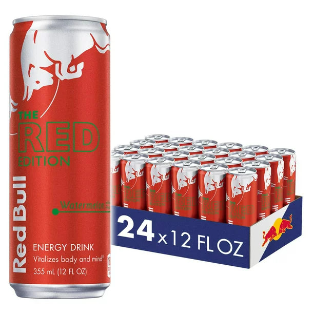 Red Bull Energy Drink Red Edition Watermelon (12 Fl. Oz / 24 Pack)