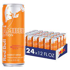 Red Bull-Amber Edition Strawberry Apricot Energy Drink, 12 Fl. Oz, 24 Cans