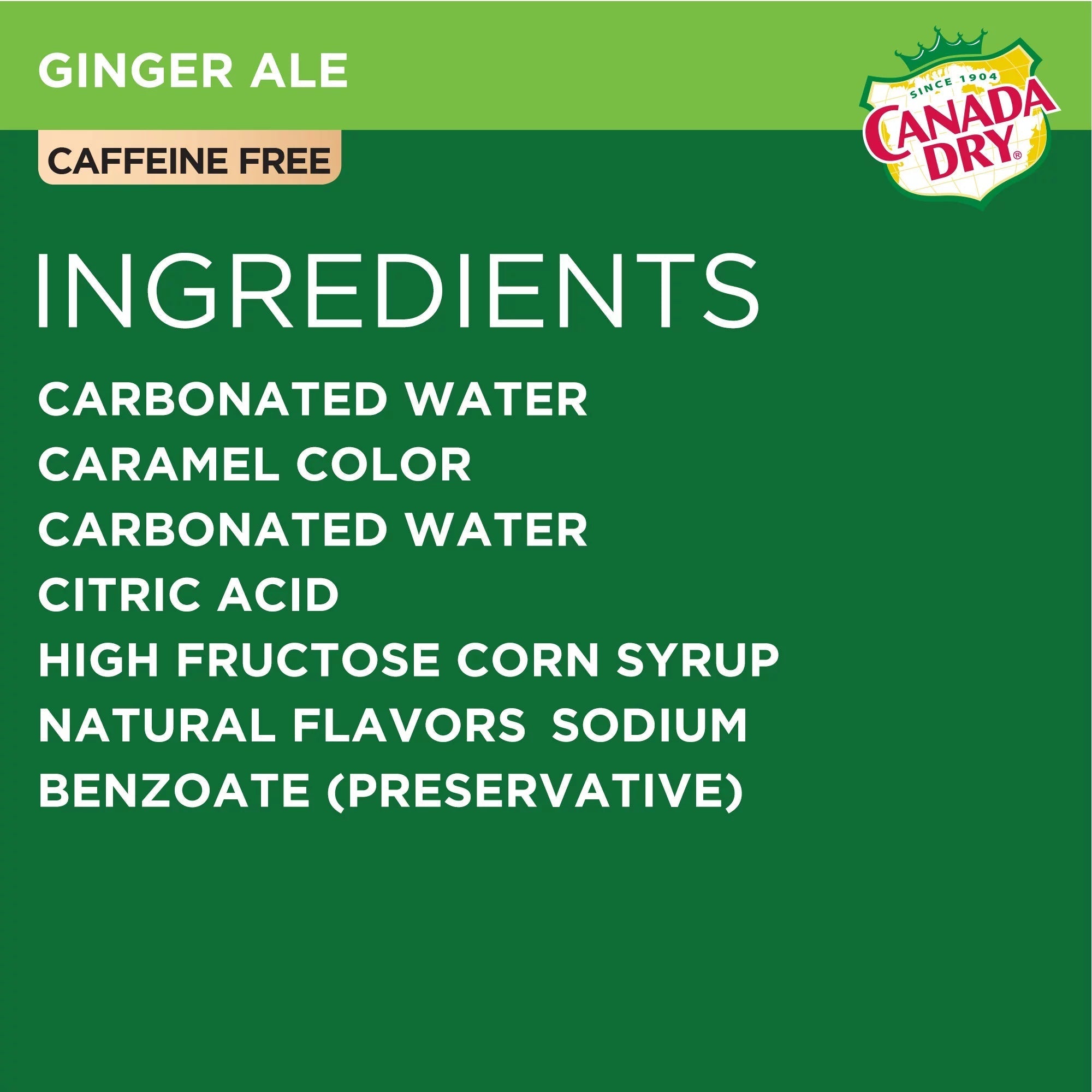 Canada Dry Ginger Ale Soda, 12 oz, 24 Pack