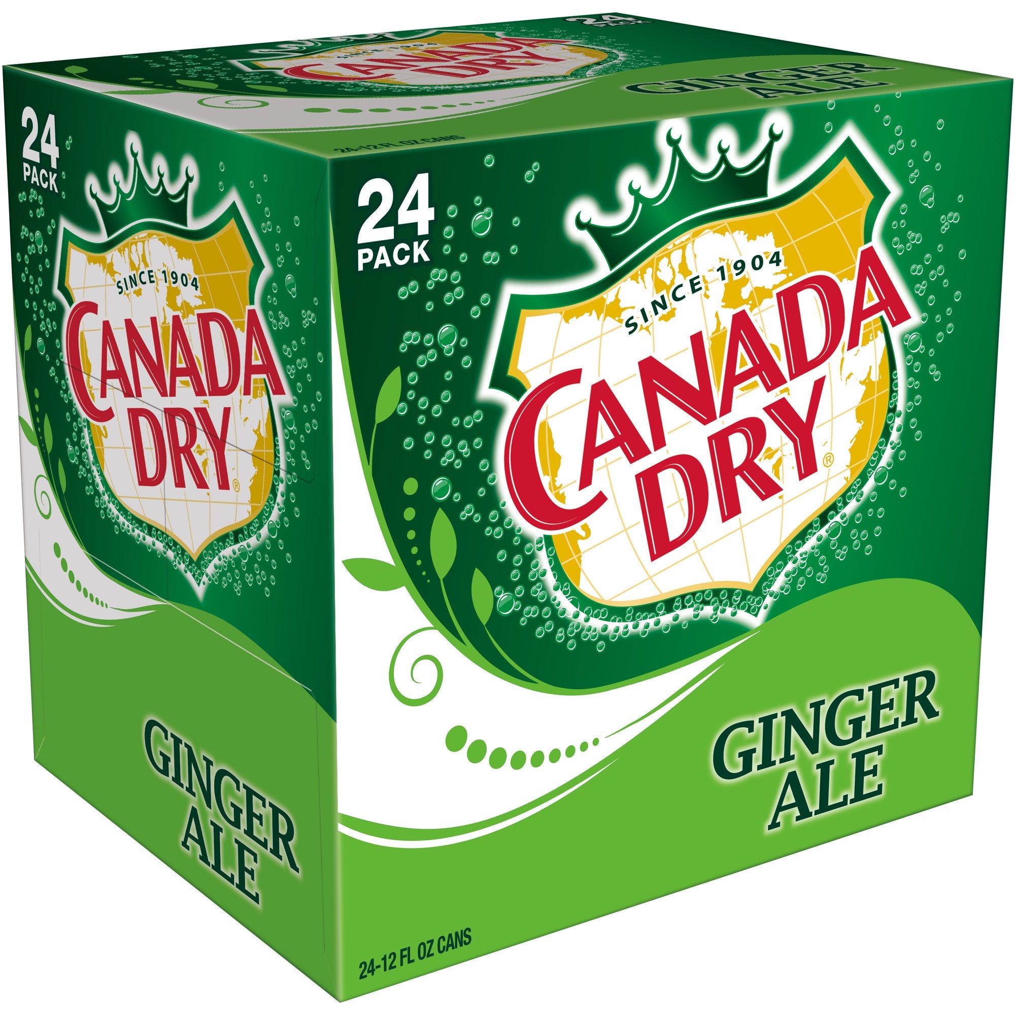 Canada Dry Ginger Ale Soda, 12 oz, 24 Pack