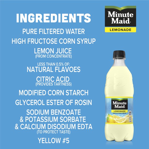 Minute Maid Lemonade, 20oz, Bottles, 24 Pack