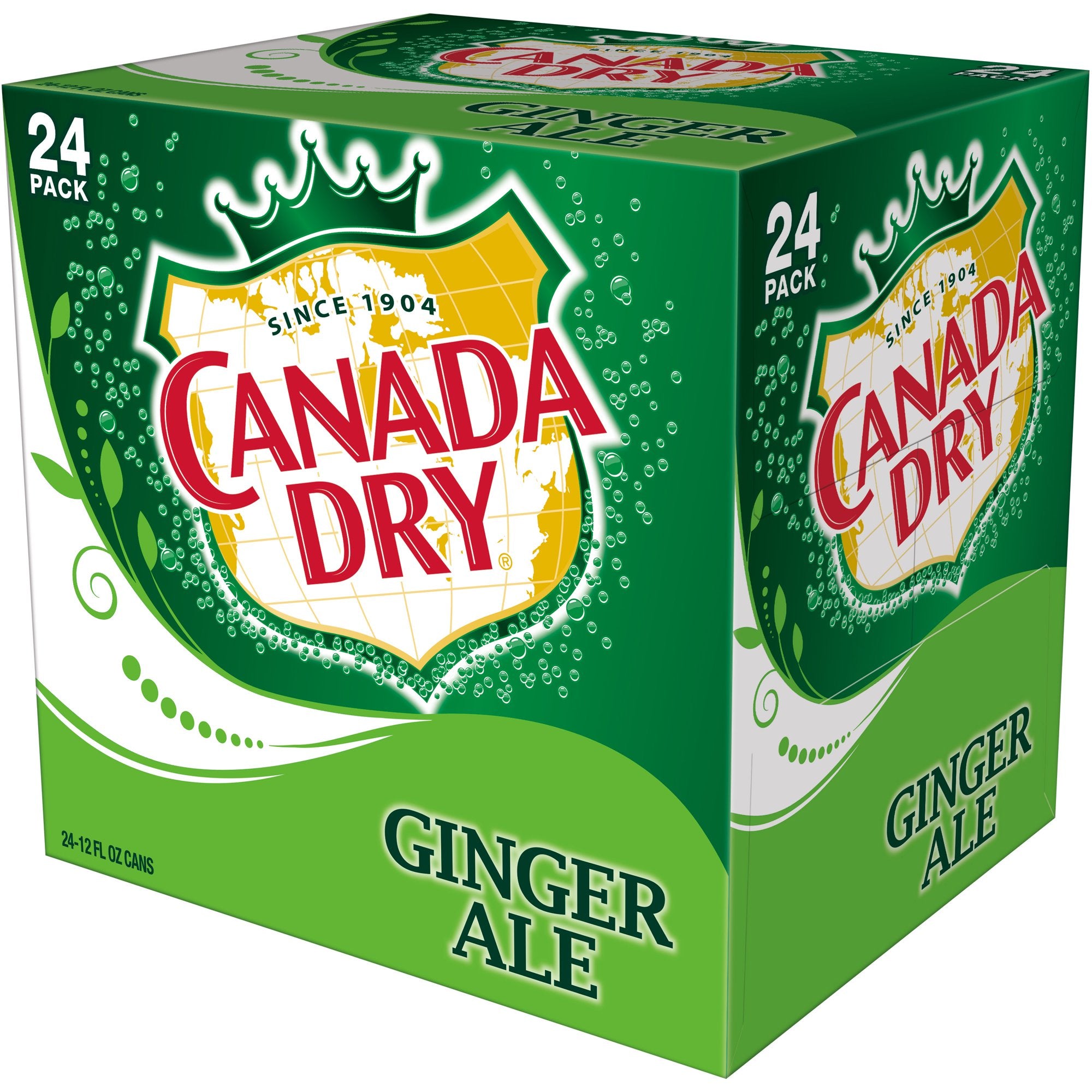 Canada Dry Ginger Ale Soda, 12 oz, 24 Pack