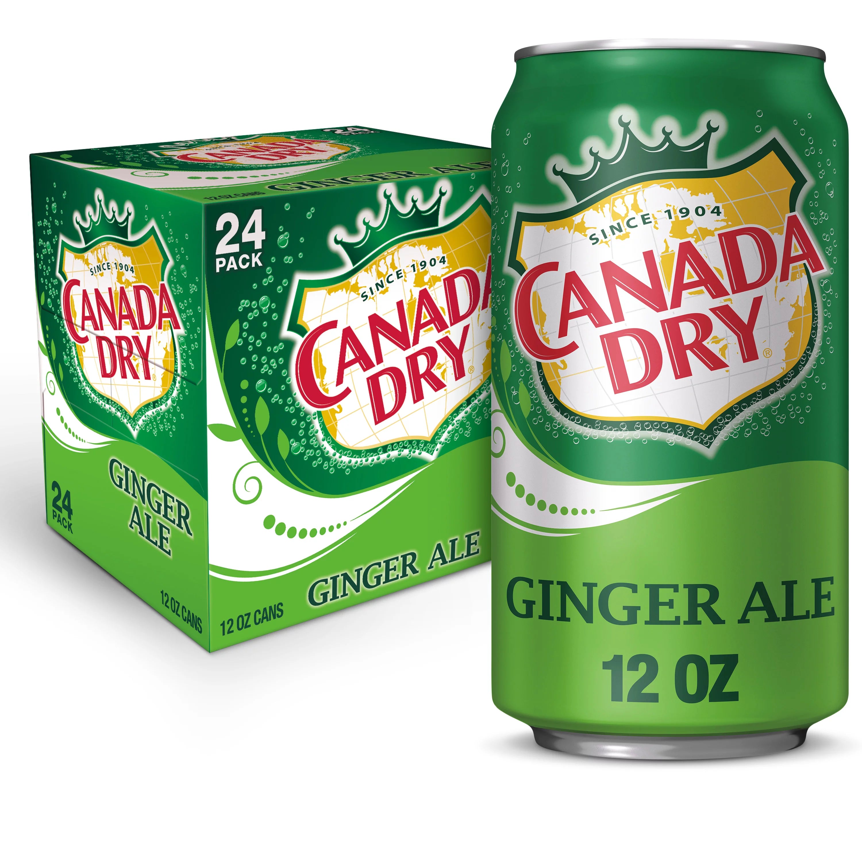 Canada Dry Ginger Ale Soda, 12 oz, 24 Pack