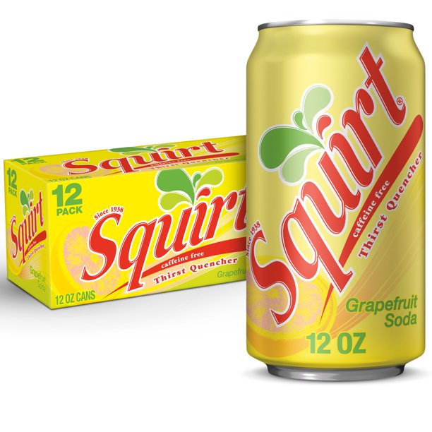 Squirt Citrus Soda, 12 Fl Oz, 24 Cans