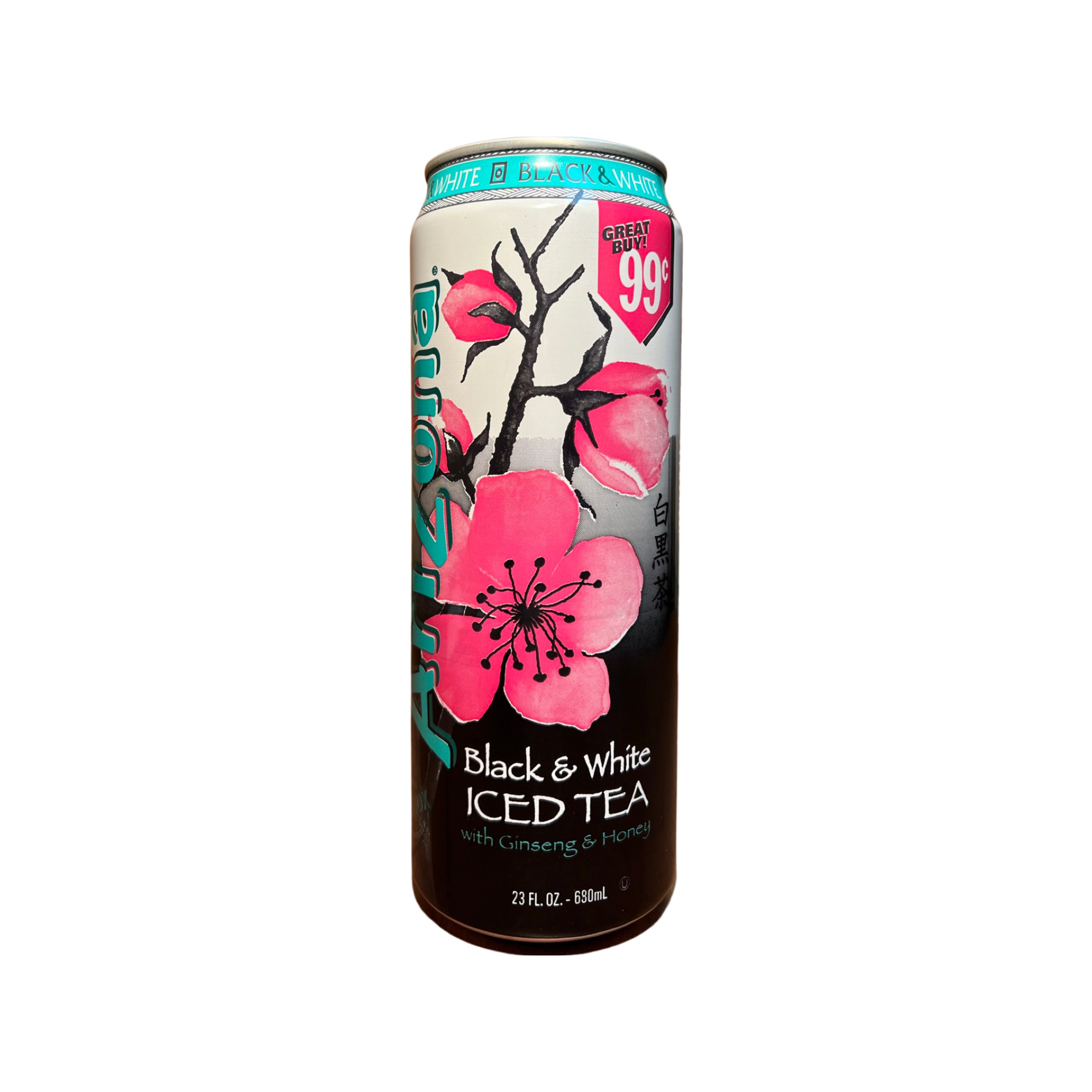 Arizona Black & White Iced Tea Can (23 Fl Oz. / 24 Pack)