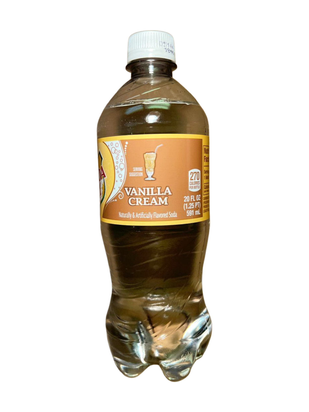 Canada Dry Vanilla Cream Soda, 20 Fl Oz, 24 Pack
