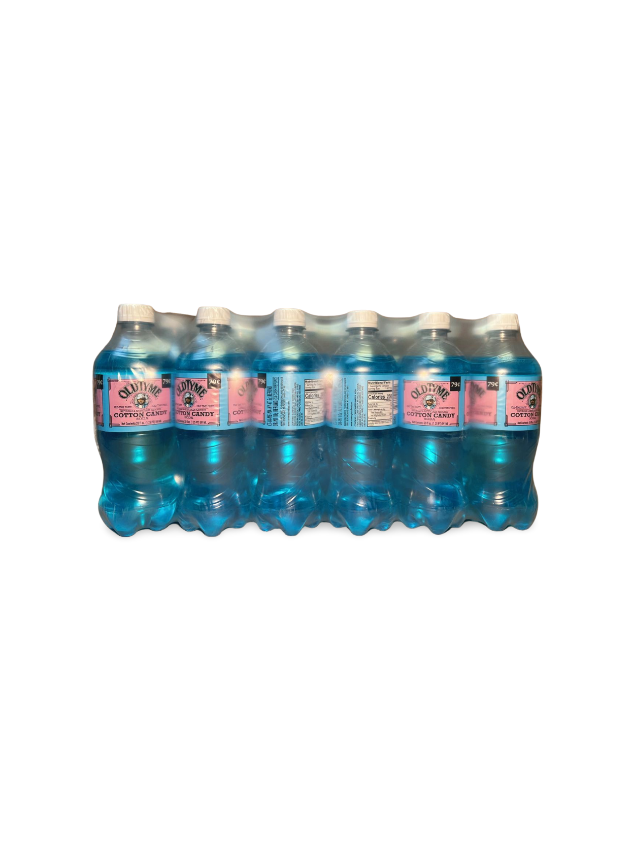 Old Tyme Cotton Candy Soda, 20 Oz, 24 Pack