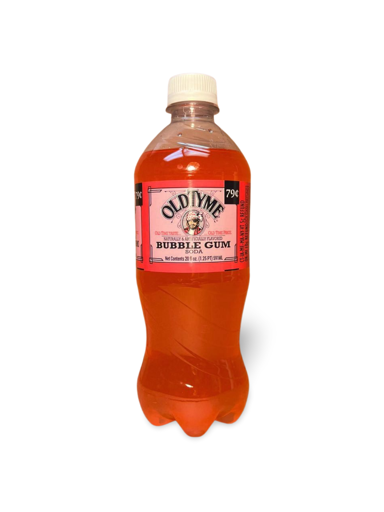 Old Tyme Bubble Gum Soda, 20 Fl Oz, 24 Pack