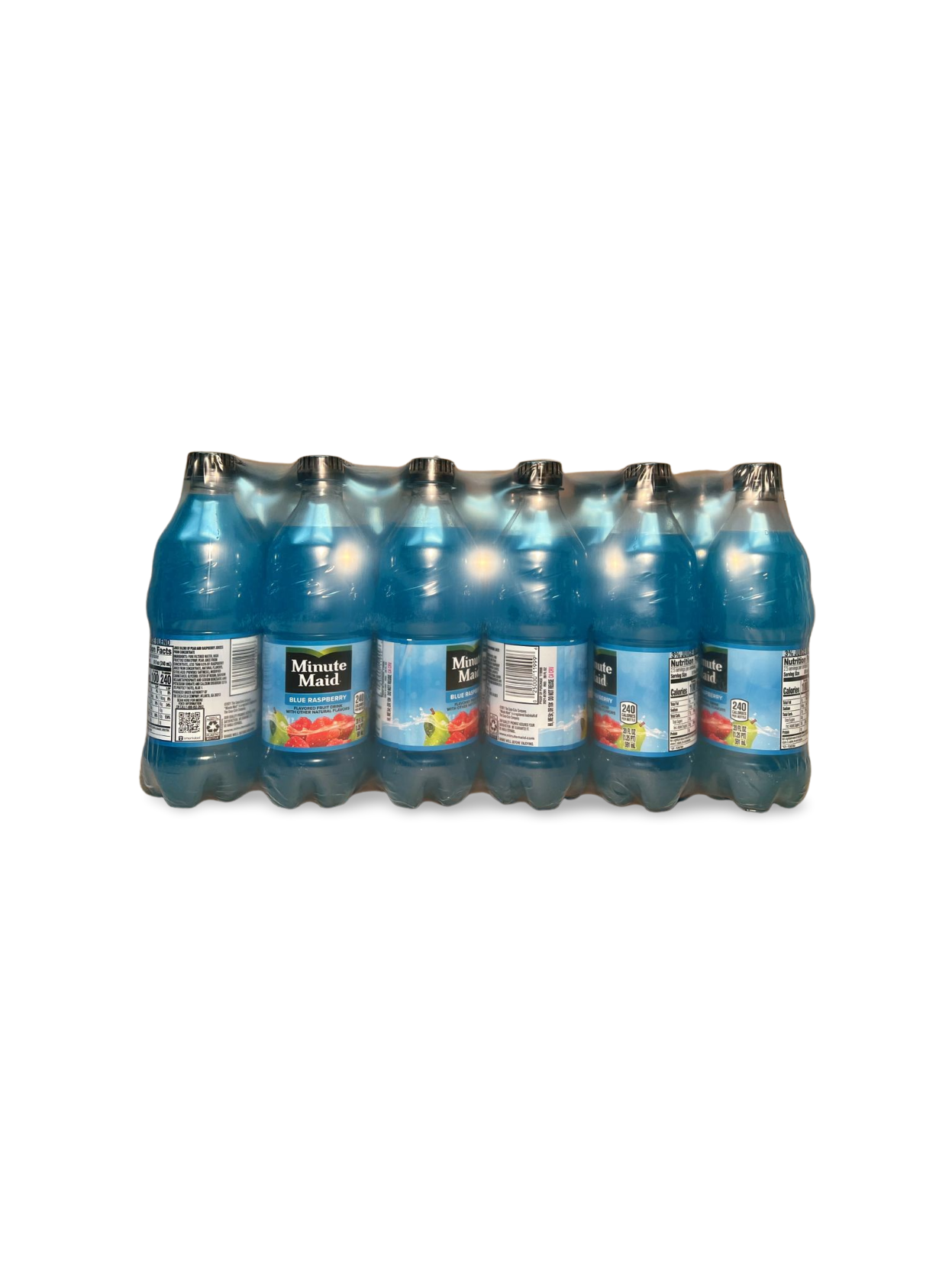 Minute Maid Blue Raspberry, 20oz, Bottles, 24 Pack