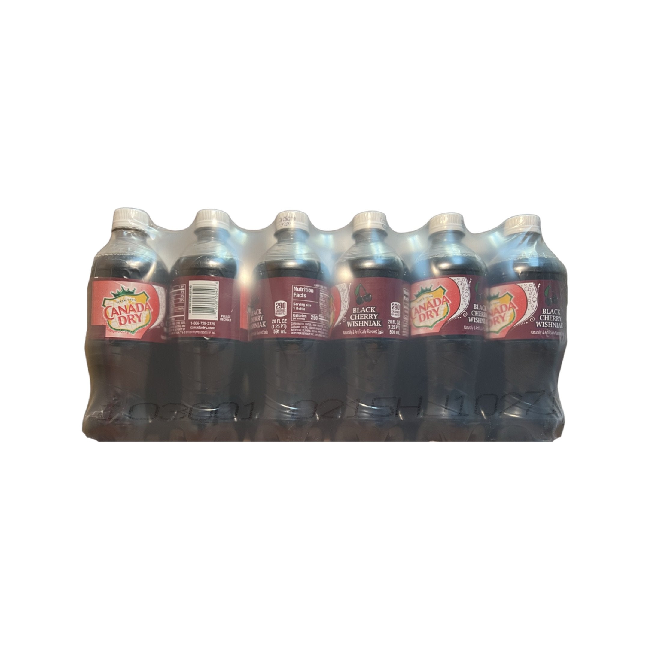 Canada Dry Black Cherry Wishniak, 20 Fl Oz , 24 Pack
