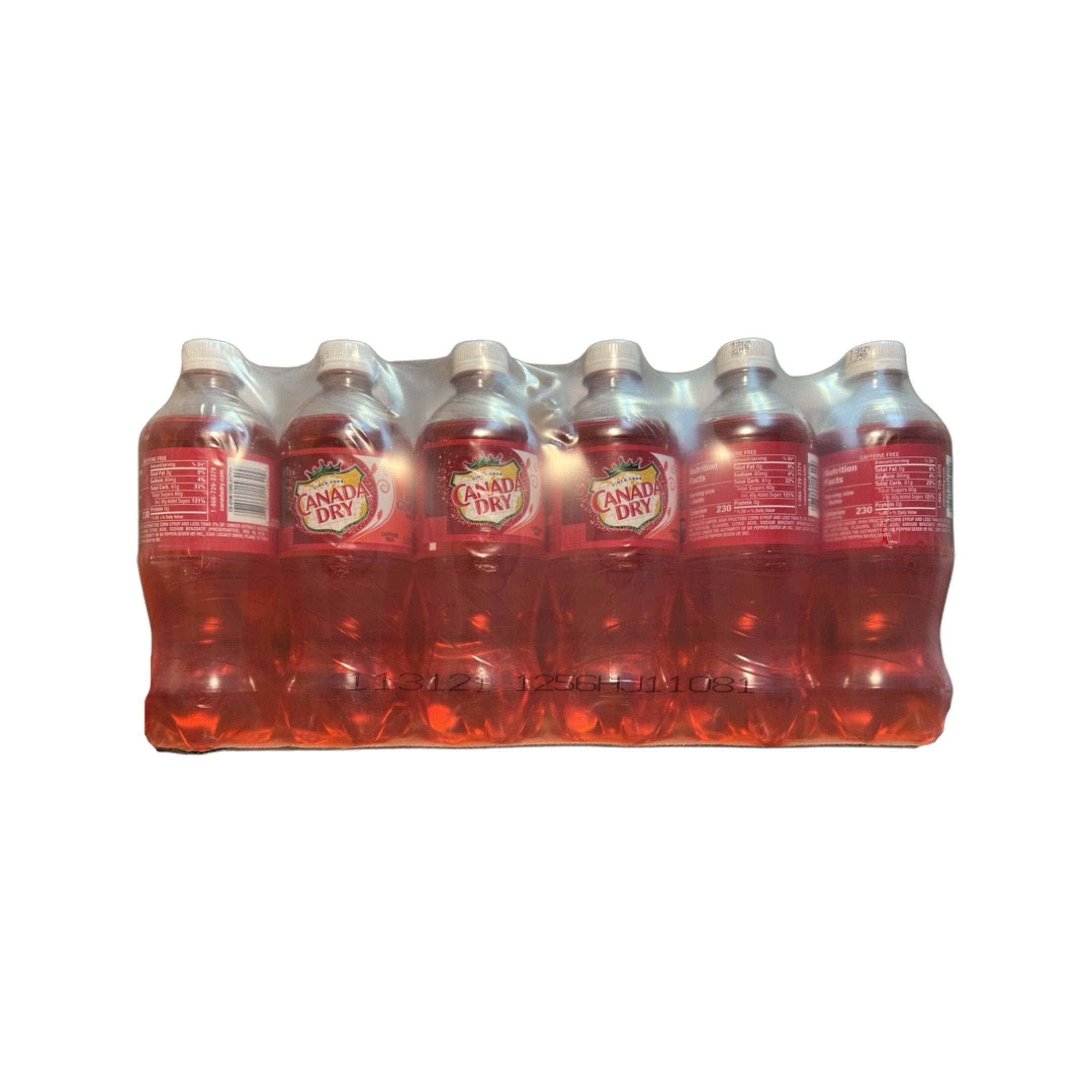 Canada Dry Cranberry Ginger Ale, 20 Fl Oz, 24 Pack