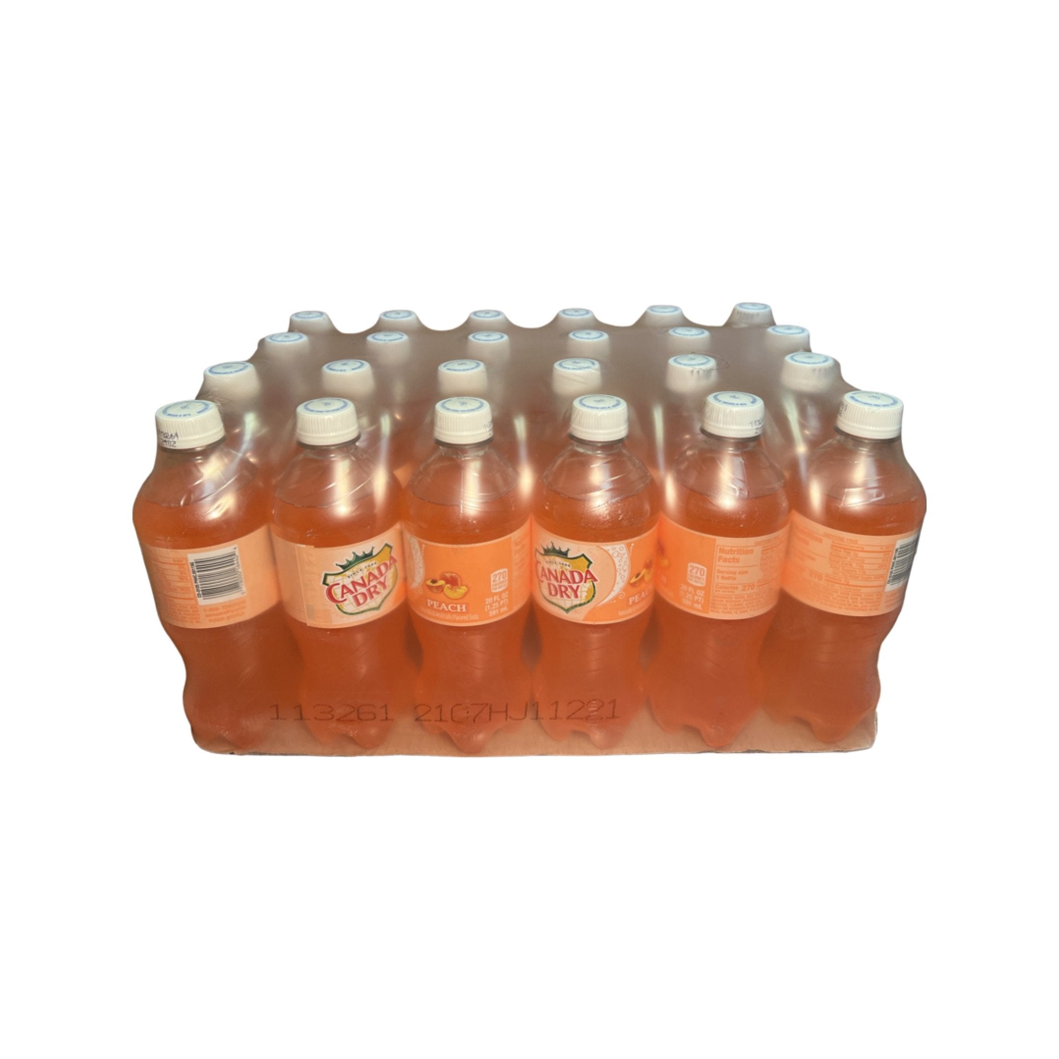 Canada Dry Peach Ginger Ale, 20 Fl Oz, 24 Pack