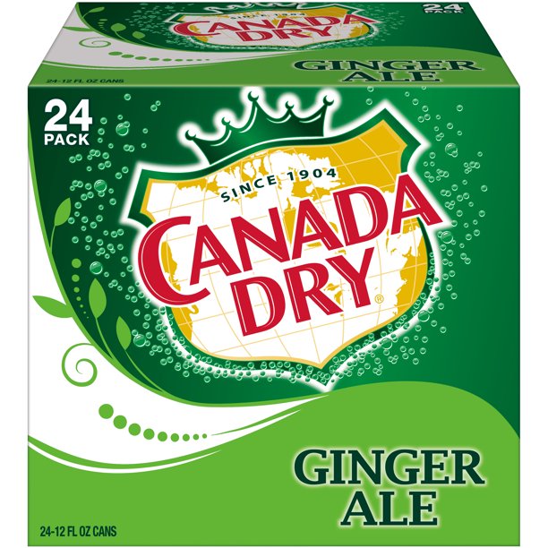 Canada Dry Ginger Ale Soda, 12 oz, 24 Pack