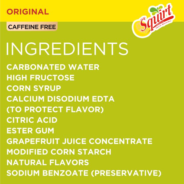Squirt Citrus Soda, 12 Fl Oz, 24 Cans