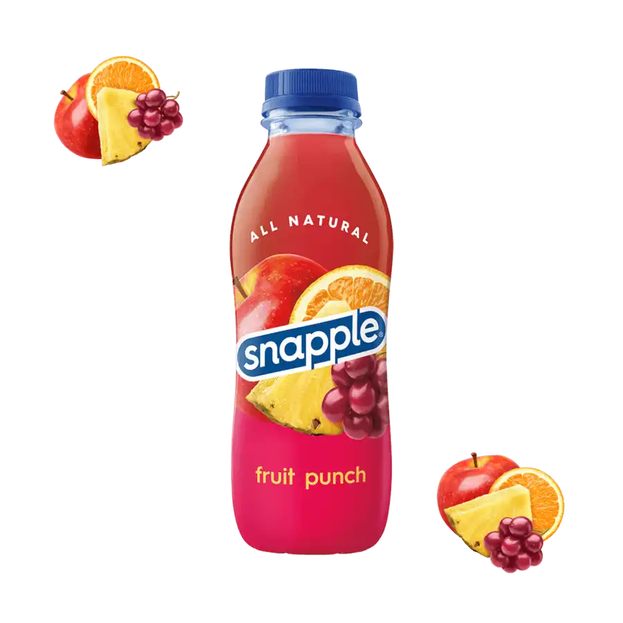 Snapple Juice Fruit Punch, 16 Fl. Oz, 24 Pack