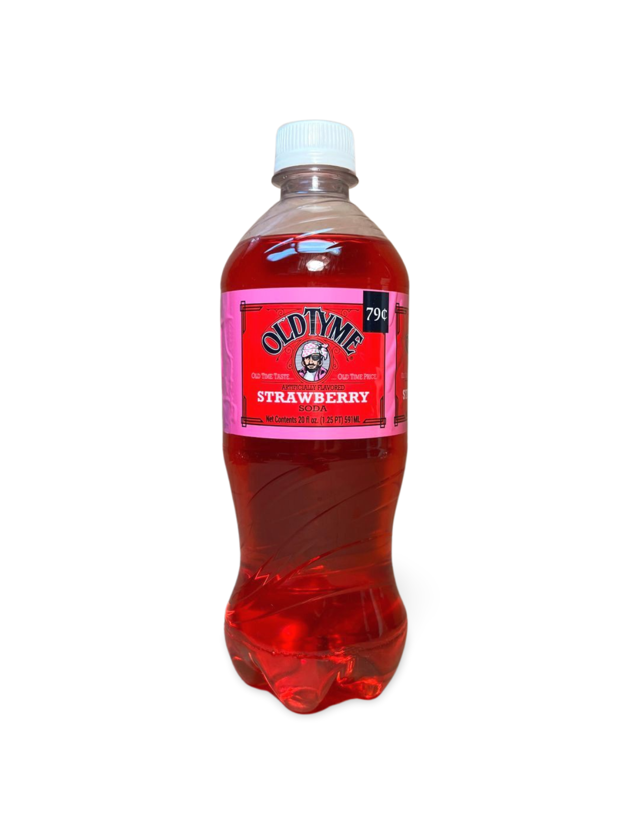 Old Tyme Strawberry Soda, 20 Fl Oz, 24 Pack