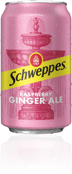 Schweppes Raspberry Ginger Ale Cans, 12 Fl Oz, 24 Pack