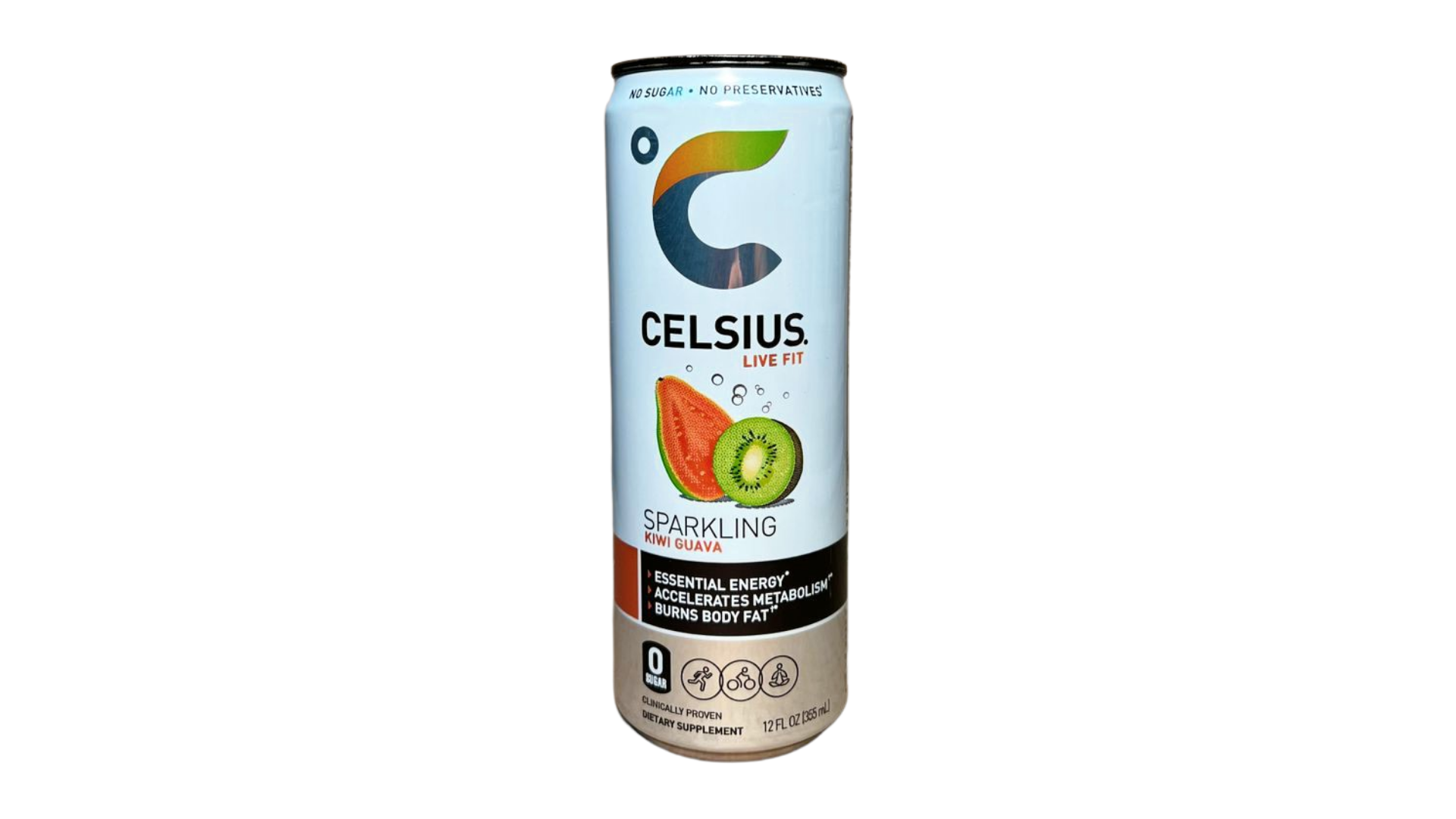 Celsius Sparkling Kiwi Guava (12 Fl. Oz / 12 Pack) 123 Beverages