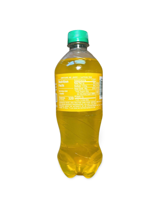Crush Pineapple Soda, 20 Fl Oz, Pack of 24 123 Beverages