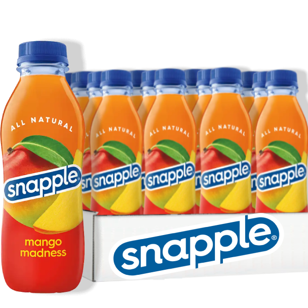 Snapple Juice Mango Madness, 16 Fl. Oz, 24 Pack