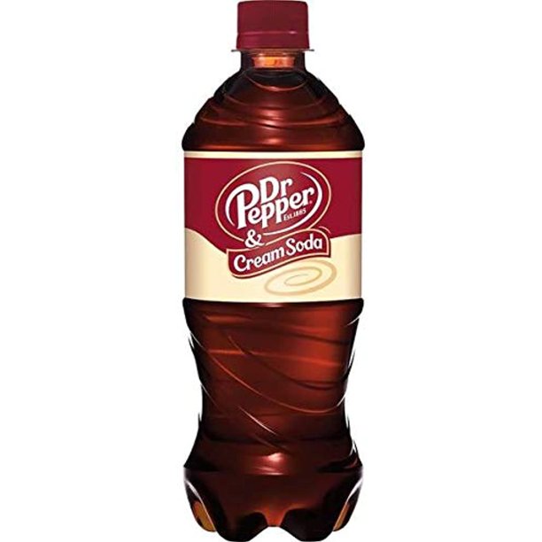 Dr. Pepper Cream Soda, 20 fl. oz, 24 Pack