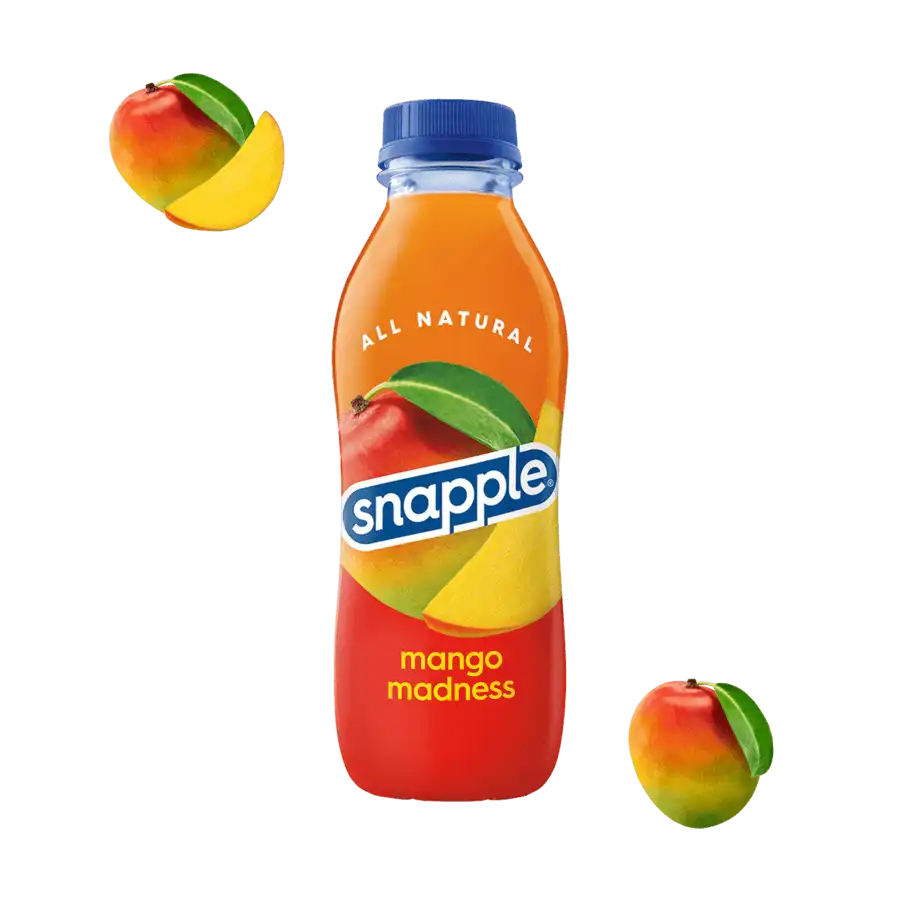 Snapple Juice Mango Madness, 16 Fl. Oz, 24 Pack